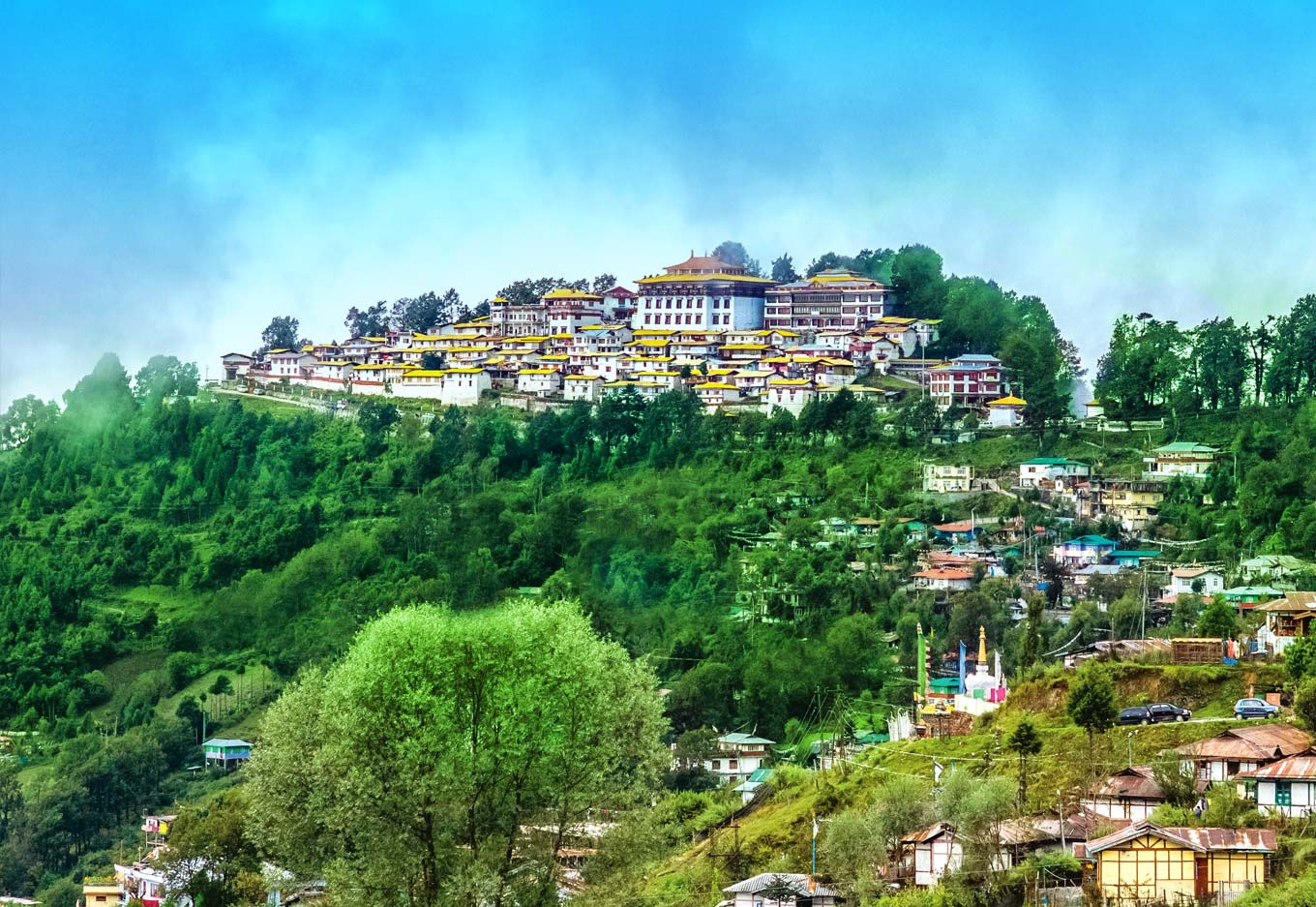 Akashiganga Temple and Waterfalls.
